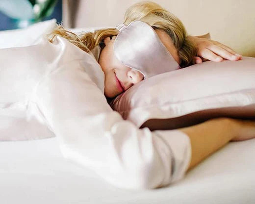 ERBO Cuffia in seta per dormire, Silk Bonnet, cuffia regolabile in seta, Bonnet Sleep Cap, cuffia per capelli da donna, in raso, per dormire, capelli lunghi, per la notte (blu scuro