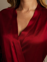 [Vino] SilkSilky-IT Half Sleeve Vestaglia da donna 004