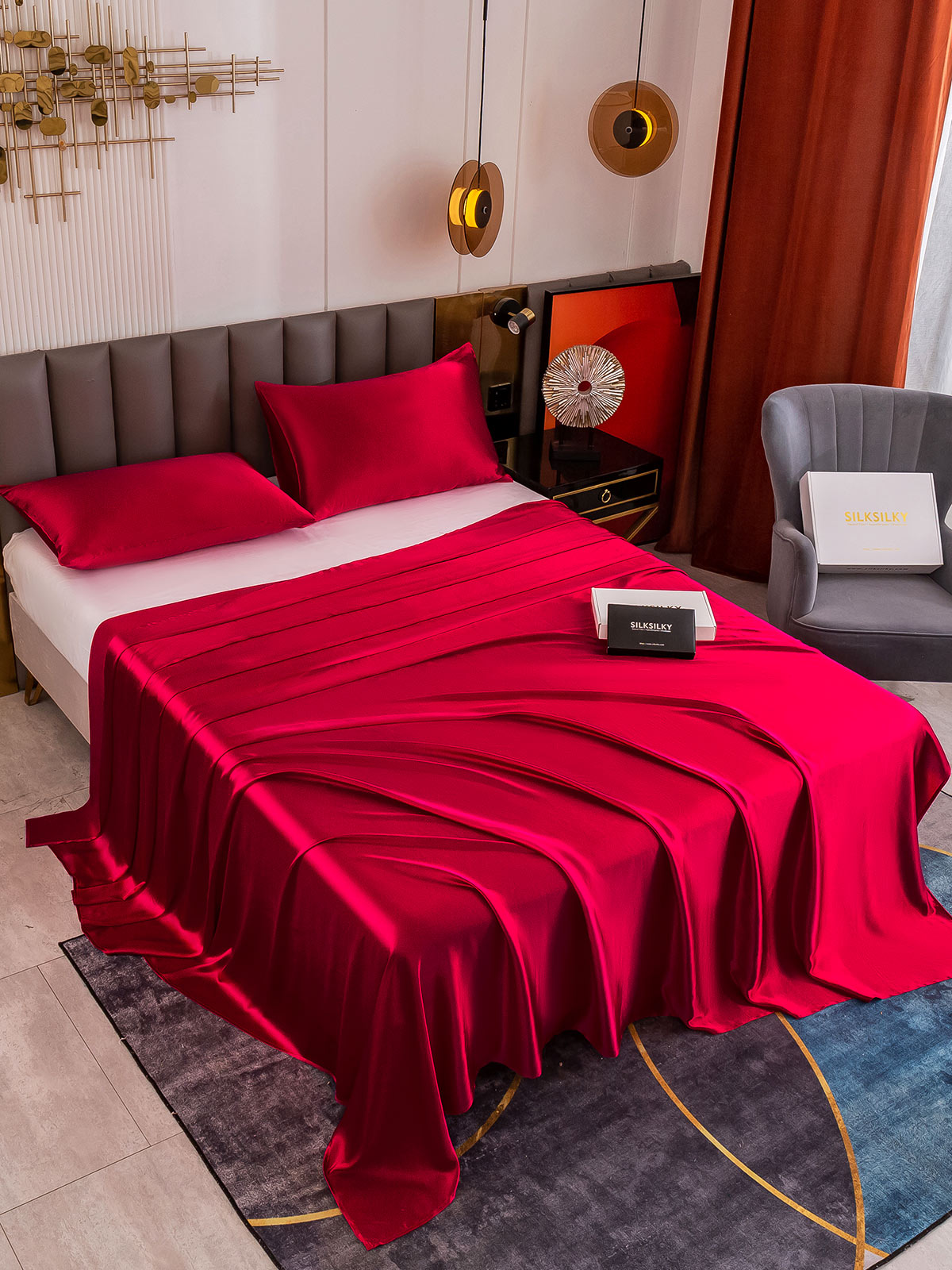 [Vino] SilkSilky-IT 19Momme Seta pura Bedding Set 003