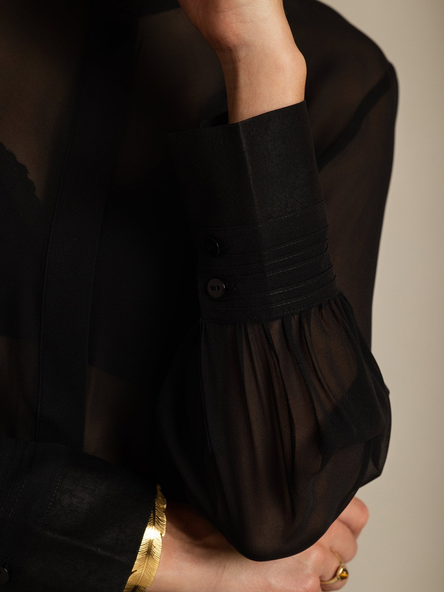 [Nero] SilkSilky-IT Seta pura Womens Shirt 004