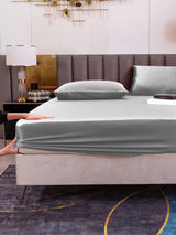 [Argento] SilkSilky-IT 19Momme Set di biancheria da letto 006