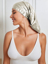 [Beige] SilkSilky-IT Cuffia di seta 004