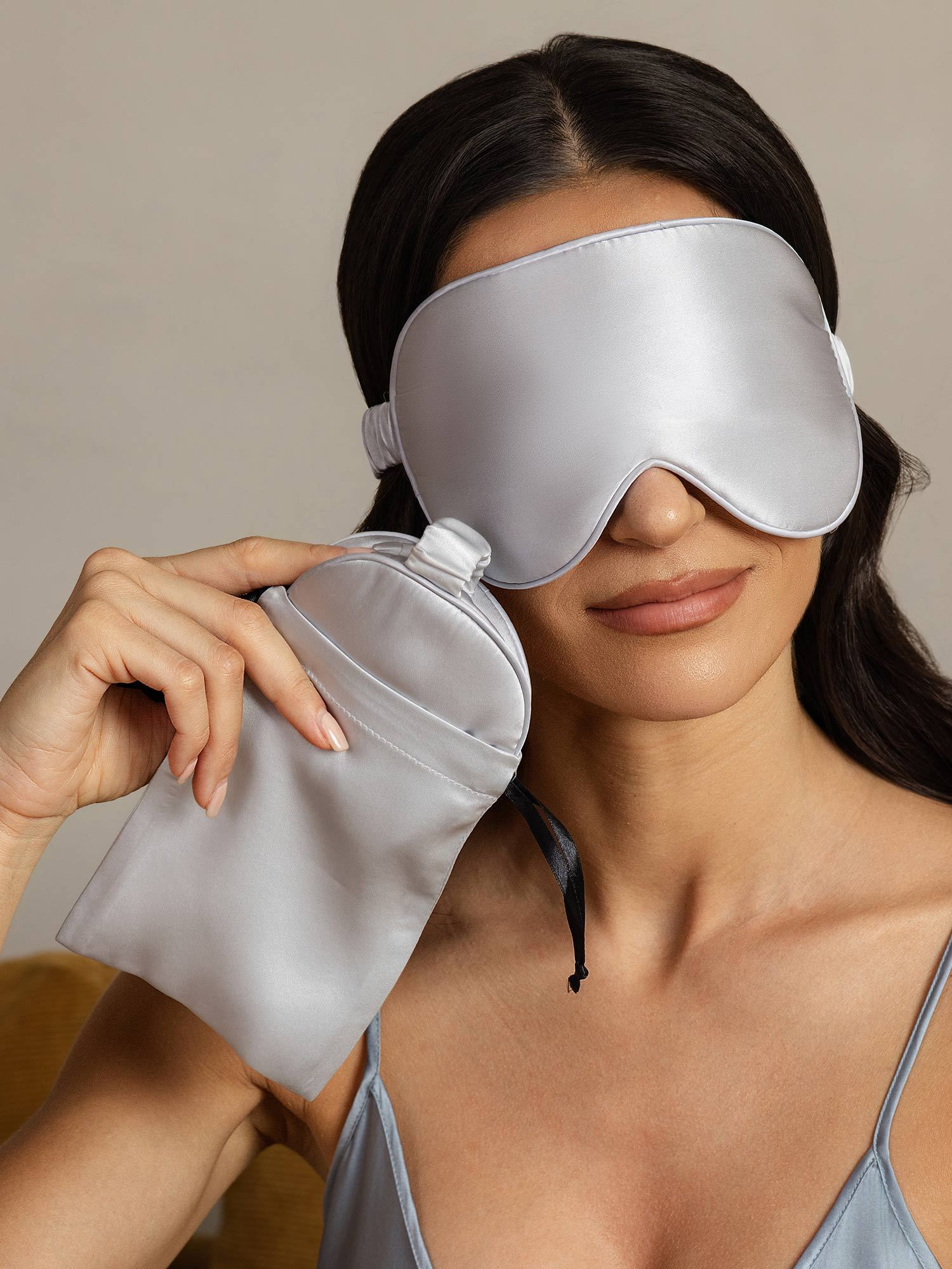 [Argento] SilkSilky-IT Seta pura Eye Mask 002
