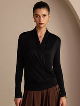 [Nero] SilkSilky-IT Long Sleeve Bluse 001