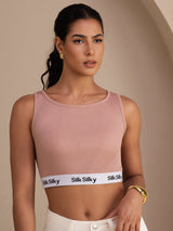 [Rosa] SilkSilky-IT Sleeveless Crew Neck Cami 001