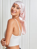 SilkSilky IT Seta pura Sleep Cap Rosa 006