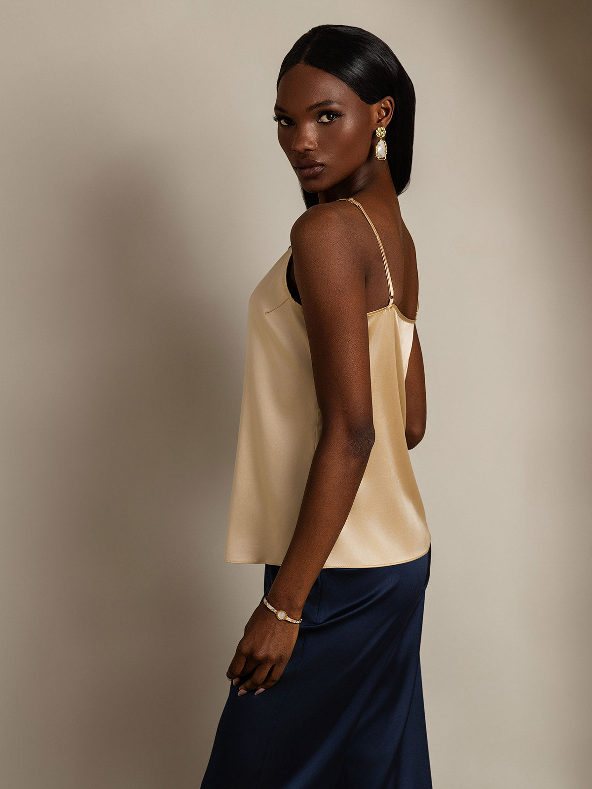 [Champagne] SilkSilky-IT 19Momme Seta Camisoles 004