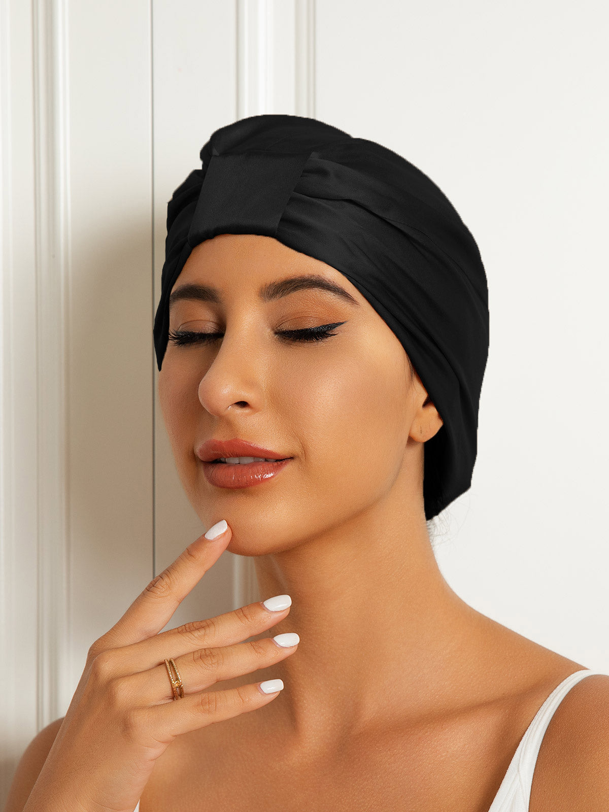 [Nero] SilkSilky-IT Seta pura Sleep Cap 003