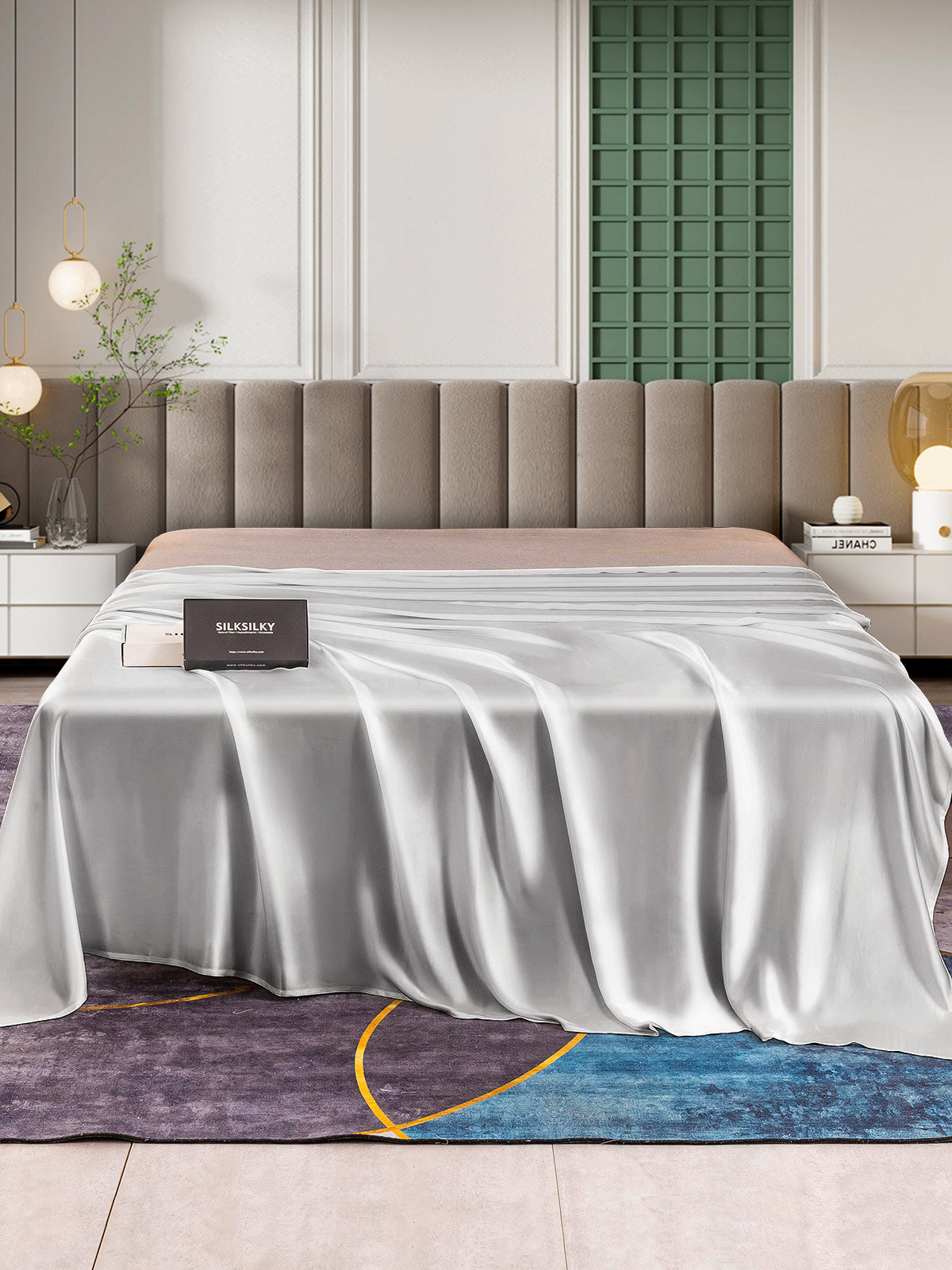 [Argento] SilkSilky-IT 25Momme Seta pura Sheet 002