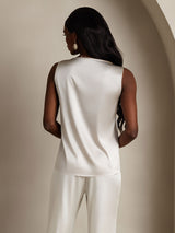 [Grigio Chiaro] SilkSilky-IT Sleeveless Round Neck Cami 002