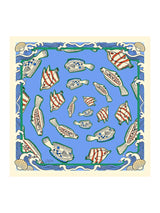 [Pesce Blu] SilkSilky-IT Scarf 001