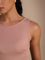[Rosa] SilkSilky-IT Sleeveless Round Neck Cami 006