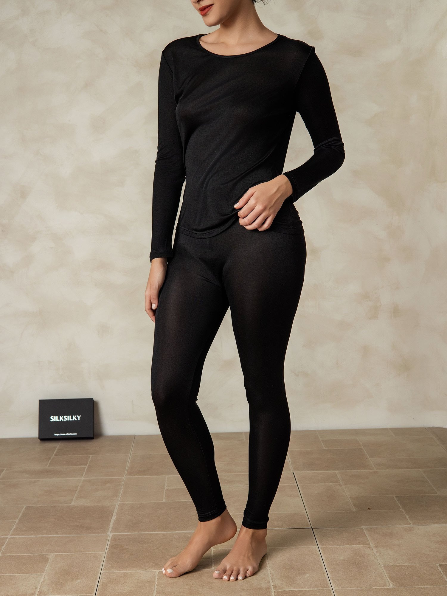 [Nero] SilkSilky-IT Seta Womens Pajamas 004