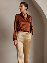 [Champagne] SilkSilky-IT Pantaloni da donna 005