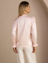 [Rosa] SilkSilky-IT Long Sleeve Bluse 002