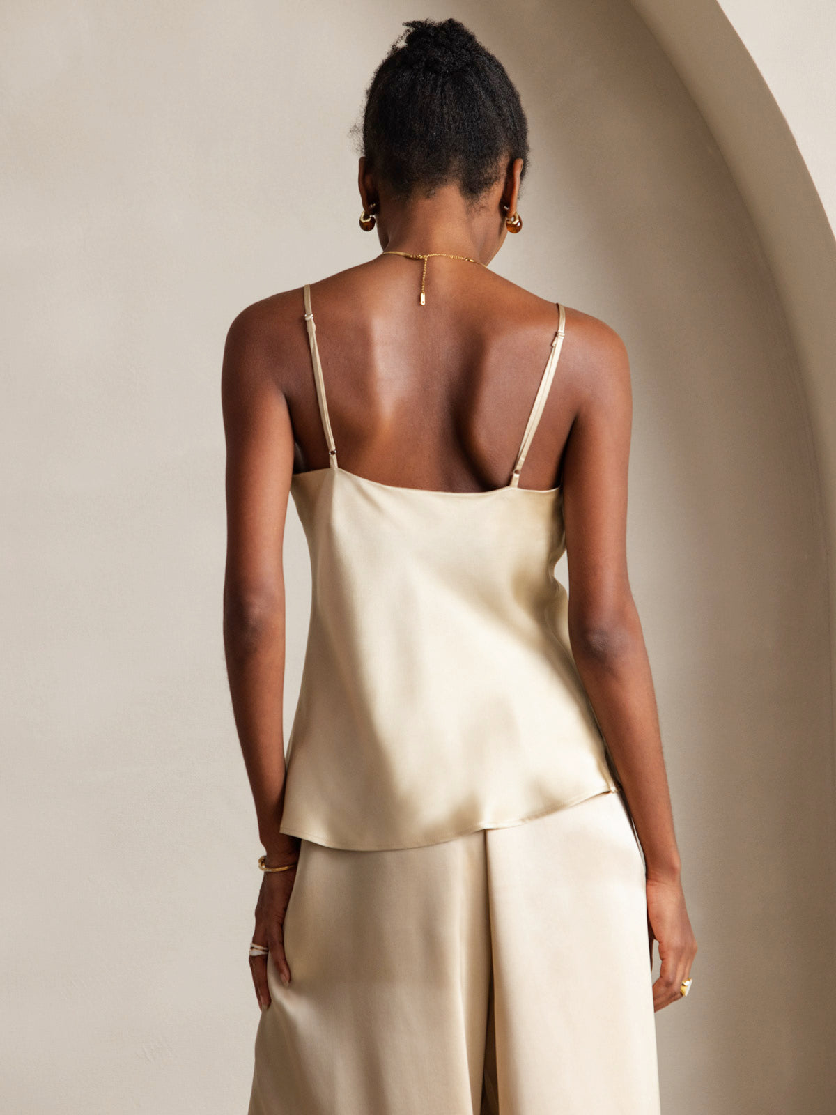 [Champagne] SilkSilky-IT Seta pura Camisoles 002