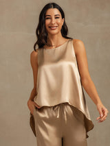 [Champagne] SilkSilky-IT Sleeveless Pigiami da donna 002