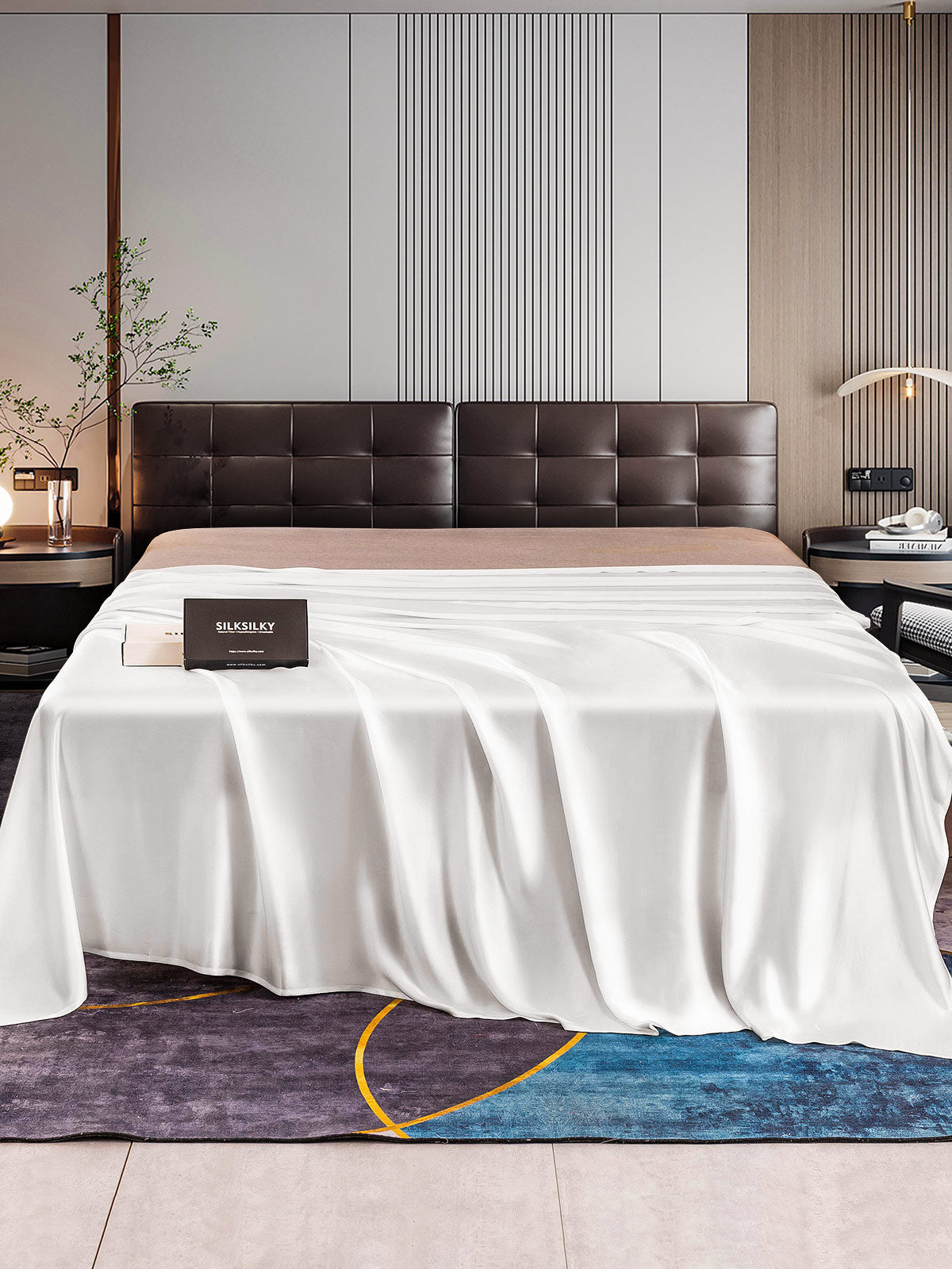 [Bianco] SilkSilky-IT 22Momme Seta pura Sheet 001