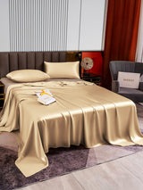 [Beige] SilkSilky-IT 22Momme Set di biancheria da letto 003
