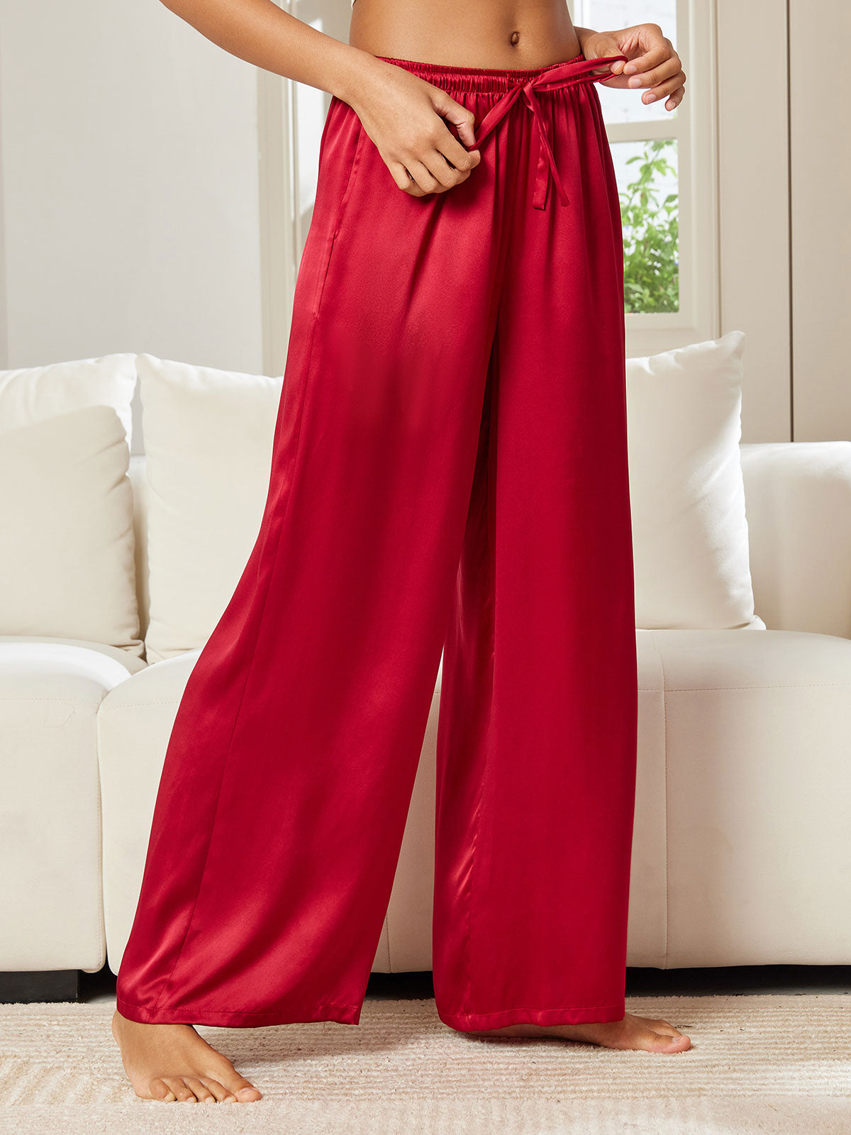 [Vino] SilkSilky-IT Seta pura Womens Pants 004