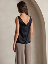 [Nero] SilkSilky-IT Sleeveless V Neck Cami 004