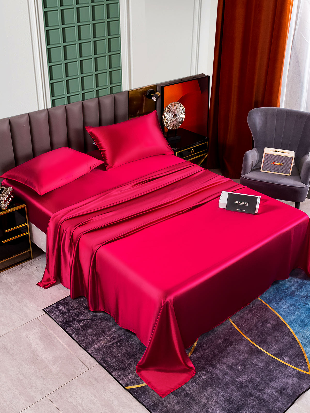 [Vino] SilkSilky-IT 25Momme Seta pura Bedding Set 006