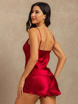 [Vino] SilkSilky-IT Sleeveless V Neck Set di Bretelle 002