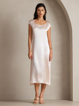 [Rosa] SilkSilky-IT Cap Sleeve Vestiti da donna 004
