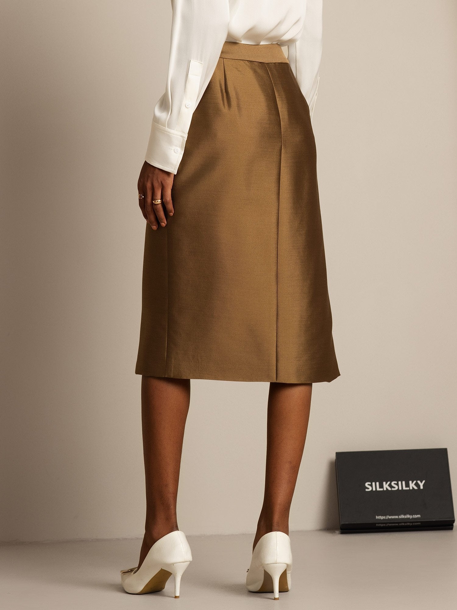 [Bronzo] SilkSilky-IT 32Momme Seta Skirt 002,