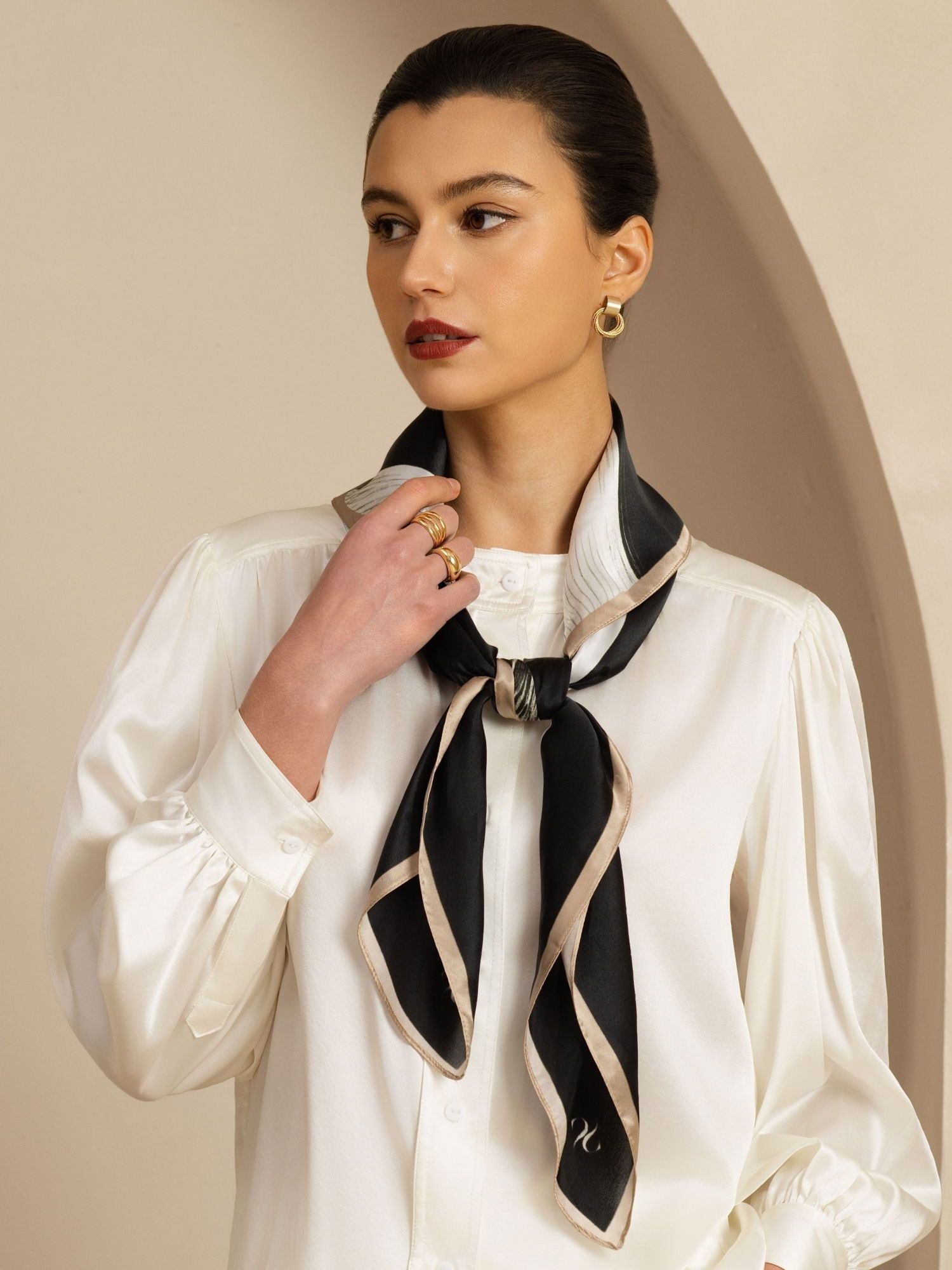 [P106] SilkSilky-IT Pure Silk Scarf 003