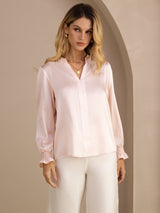 [Rosa] SilkSilky-IT Long Sleeve Bluse 001