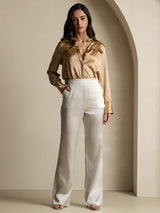 [Bianco] SilkSilky-IT Pantaloni da donna 001