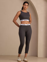 [Grigio] SilkSilky-IT Sleeveless Crew Neck Women's Outfit Sets 001