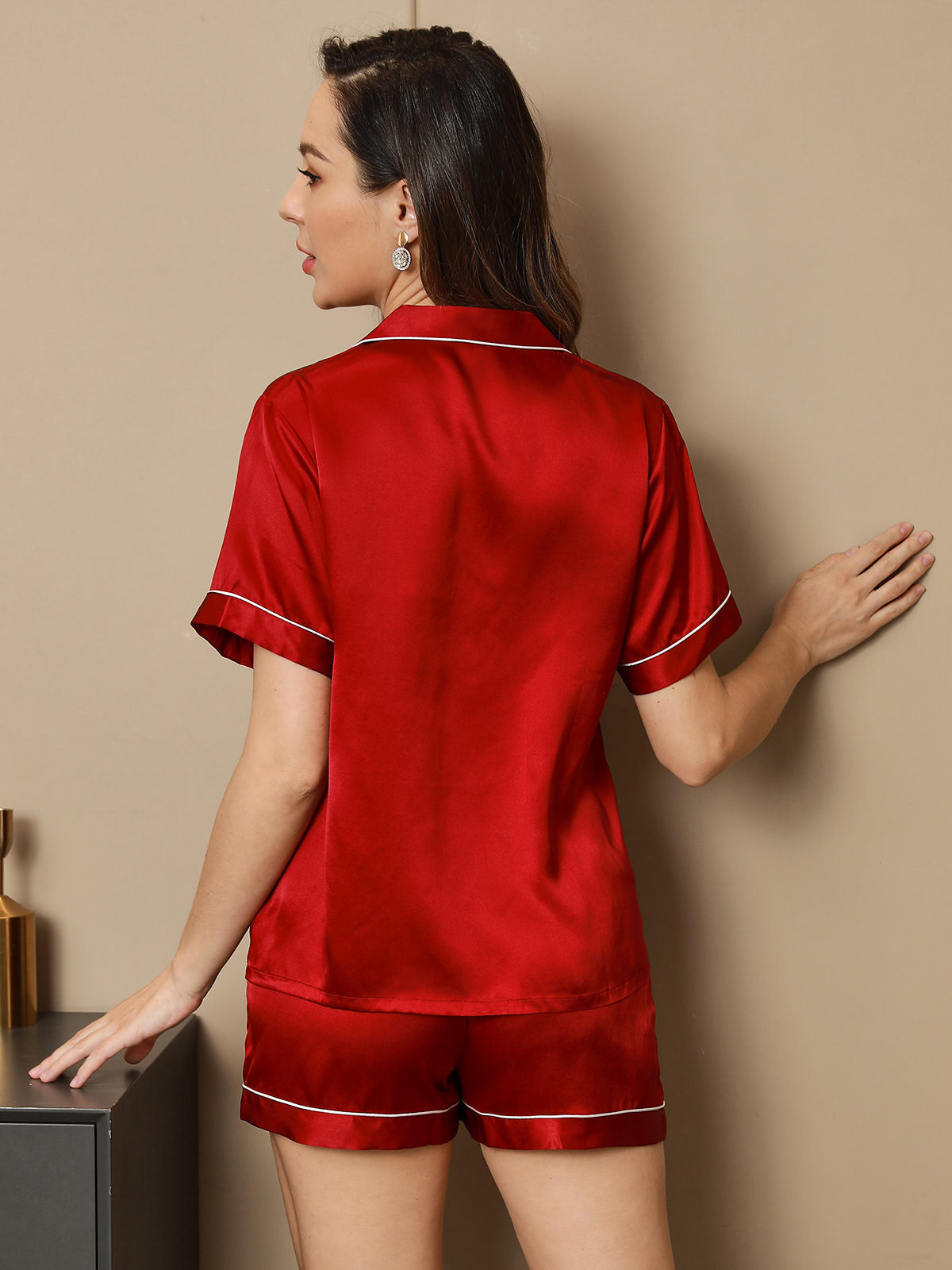 [Vino] SilkSilky-IT Seta pura Womens Pajamas 002