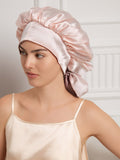 SilkSilky-IT Seta pura Sleep Cap MalvaPallido 007