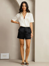 [Nero] SilkSilky-IT 19Momme Seta Womens Shorts 004,