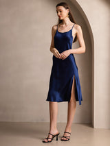 [Blu Scuro] SilkSilky-IT Sleeveless Vestiti da donna 005