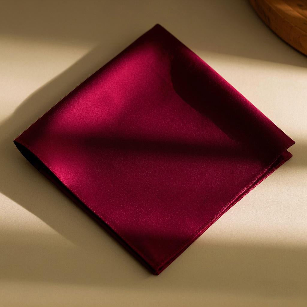 [Rosso Scuro] SilkSilky-IT Seta pura Scarf 004