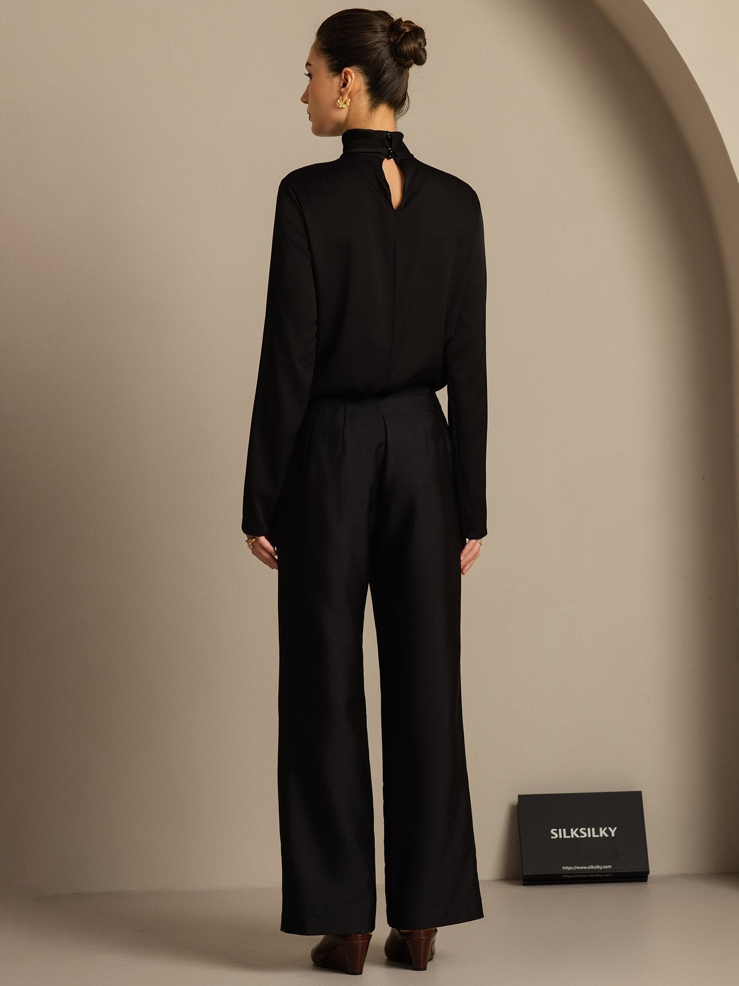 [Nero] SilkSilky-IT 32Momme Seta Womens Pants 002,