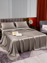 [Grigio] SilkSilky-IT 22Momme Set di biancheria da letto 003