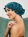 SilkSilky-IT Seta pura Sleep Cap Verdeacqua 001