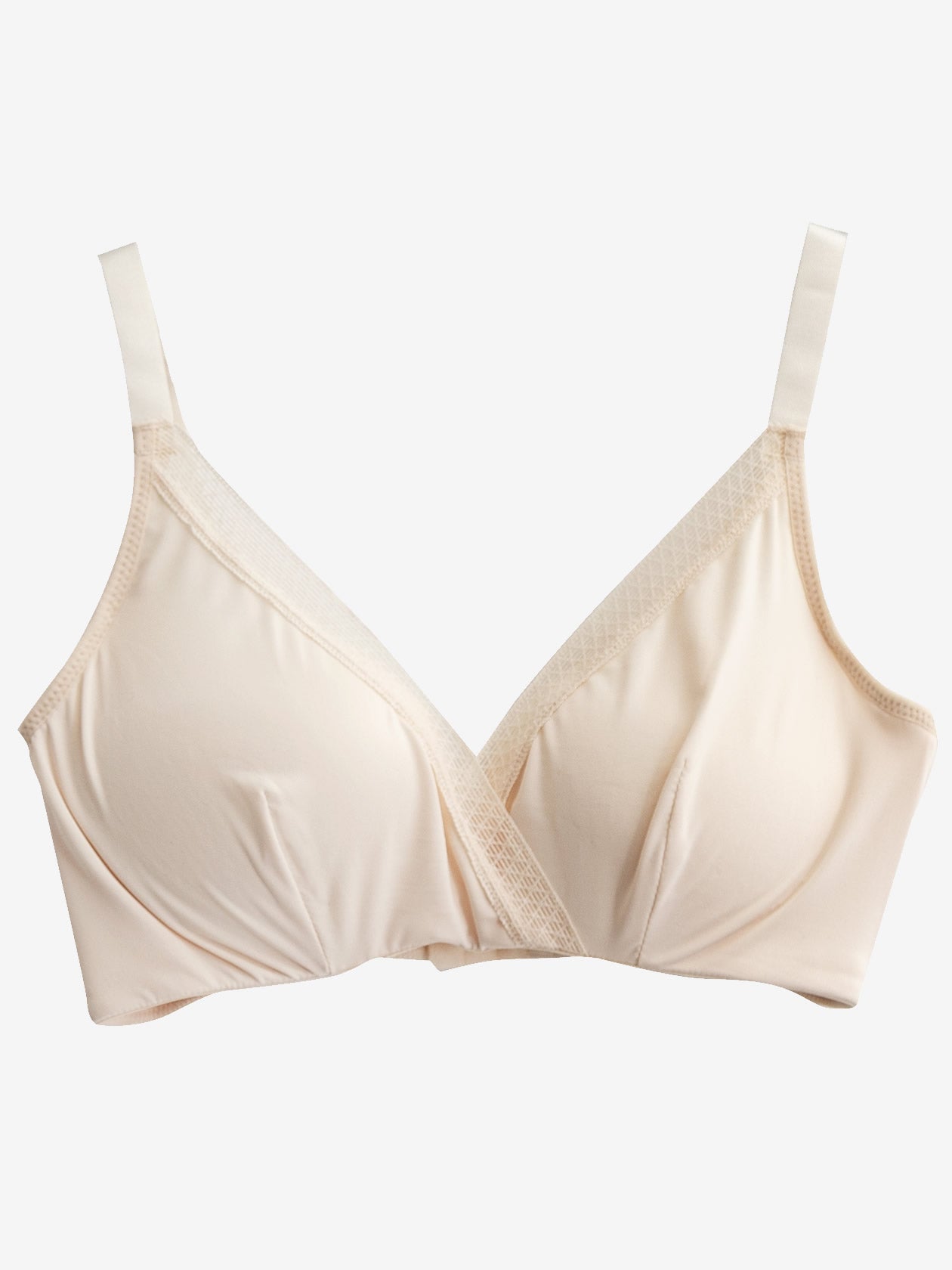 [Beige] SilkSilky-IT Maglia di seta Bra 005