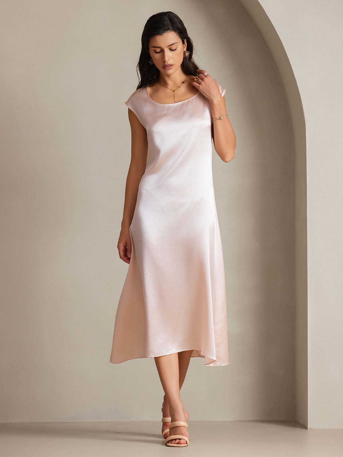[Rosa] SilkSilky-IT 19Momme Seta Dress 005