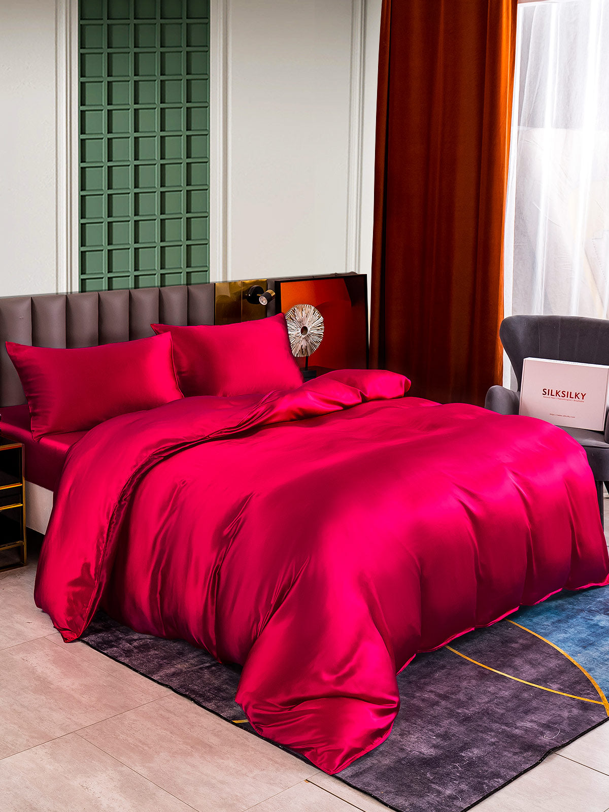 [Vino] SilkSilky-IT 25Momme Seta pura Bedding Set 005