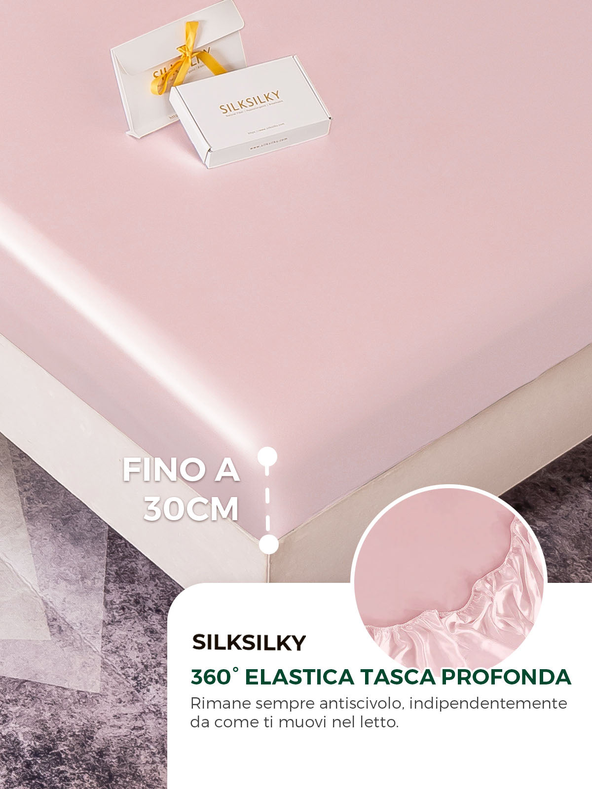 [Rosa] SilkSilky-IT 19Momme Seta pura Bedding Set 004