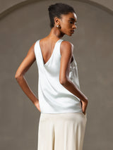 [Azzurro] SilkSilky-IT Sleeveless V Neck Cami 002