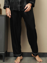 [Nero] SilkSilky-IT Seta pura Mens Sleep Bottoms 003,
