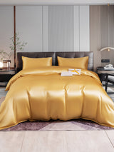 [Champagne] SilkSilky-IT 22Momme Set di biancheria da letto 002