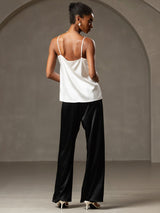 [Bianco] SilkSilky-IT Spaghetti Strap Cami 002