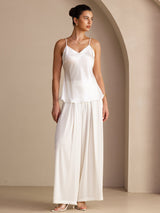 [Bianco] SilkSilky-IT Sleeveless V Neck Cami 006